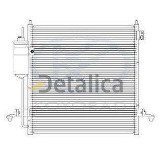 Радиатор кондиционера для Митсубиси Л200 2.5 дизель Koyo Япония