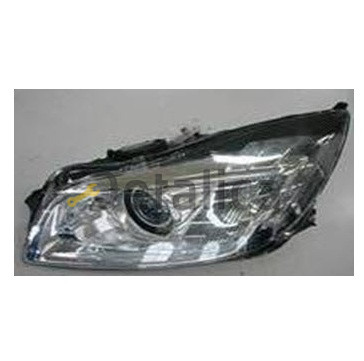 Фары тюнинг-комплект линзованные с диодами для Опель Инсигния внутри хром