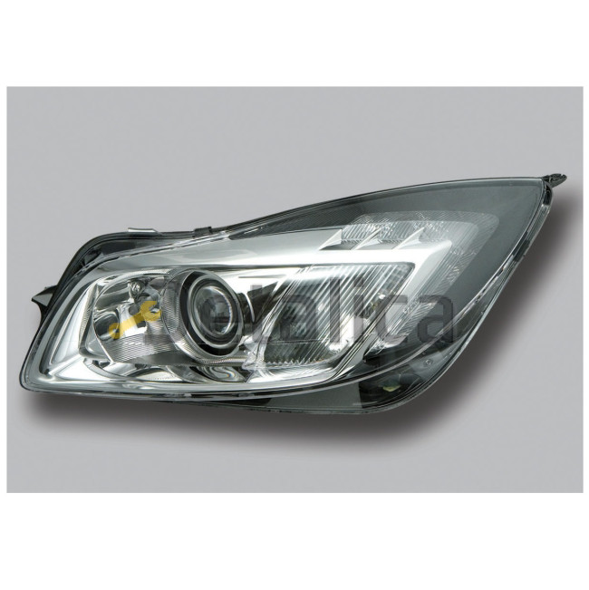 Фары тюнинг-комплект линзованные с диодами для Опель Инсигния внутри хром
