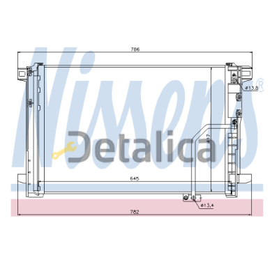 Радиатор кондиционера для Мерседес W204 от 2007 Termal тайвань