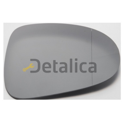 Стекло зеркала правое электрическое с подогревом для Фольксваген Туарег от 2011 (Тайвань) convex