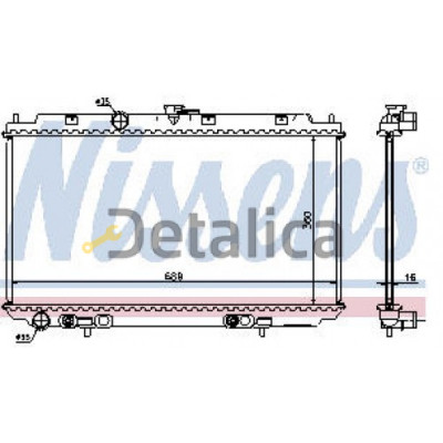 Радиатор охлаждения для Ниссан Альмера N16 Nissens