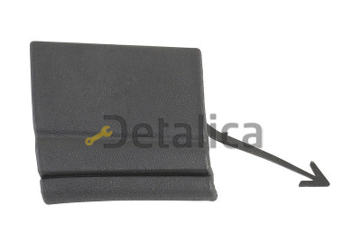 Заглушка буксировочного крюка Фольксваген TOUAREG бампер лев перед (Тайвань)