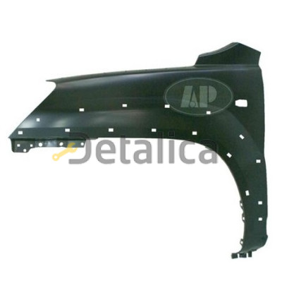 Крыло переднее левое с отверстием под молдинг под повторитель для Киа Спортейдж 2 от 2004 (Тайвань)