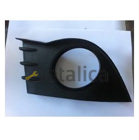 Решетка бампера передняя левая под противотуманку черная для рено клио от 2006