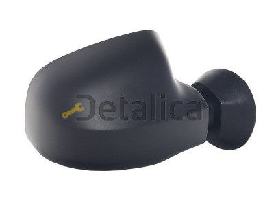 Renault LOGAN (SANDERO 08- (корпус монолитный!)) зеркало прав больш электр с подогрев (convex) (РОССИЯ) черн