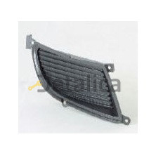 Решетка бампера передняя правая без отверстия под противотуманку черная для митсубиси лансер  2004-2006