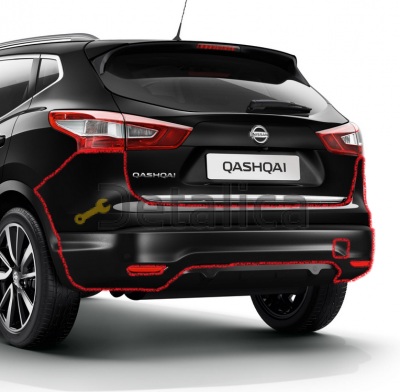 Бампер задний для Ниссан Кашкай J11 оригинал