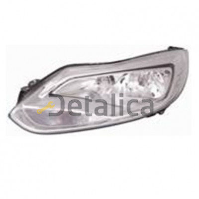 Фара левая с регулятором мотора внутри хром для Форд Фокус 3