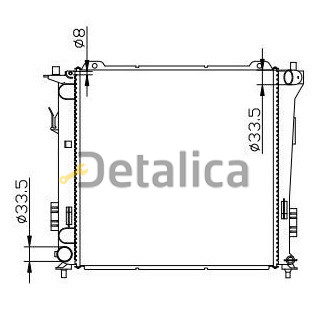 Радиатор охлаждения МТ 1.6 2.0 дизель для Киа Сид от 2007 (Китай)