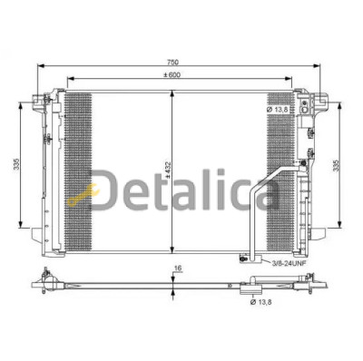Радиатор кондиционера для Мерседес W204 от 2007 Kale Турция