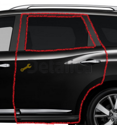 Дверь задняя левая для Ниссан Патфайндер Р52