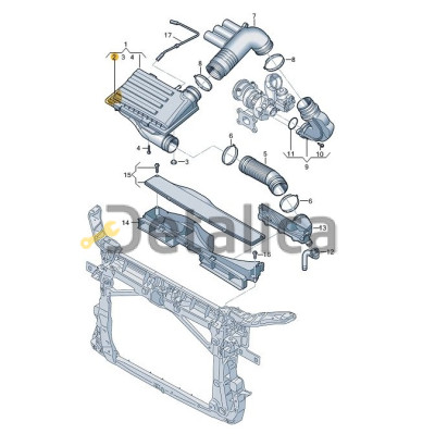 Фильтр воздушный для Шкода Кодиак оригинал 