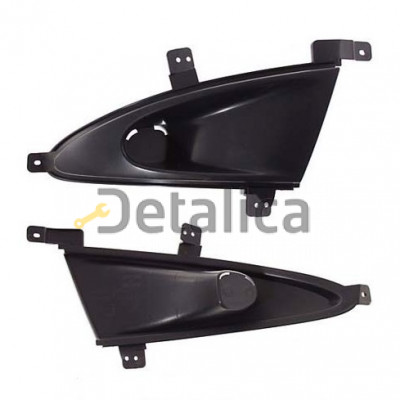 Решетка бампера передняя правая с отверстием под противотуманку для Хендай Элантра 4 от 2007 до 2009 (Тайвань)