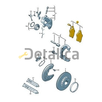 Колодки тормозные передние для Шкода Суперб оригинал