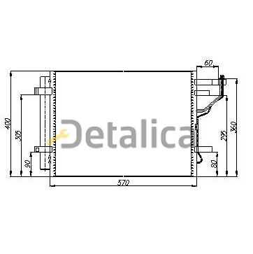 Радиатор кондиционера для Киа Сид от 2007 (Nissens)