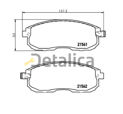 Колодки тормозные передние для Ниссан Жук | Тиида С13 LPR Италия