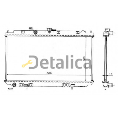 Радиатор охлаждения для Ниссан Альмера Н16 МТ Китай