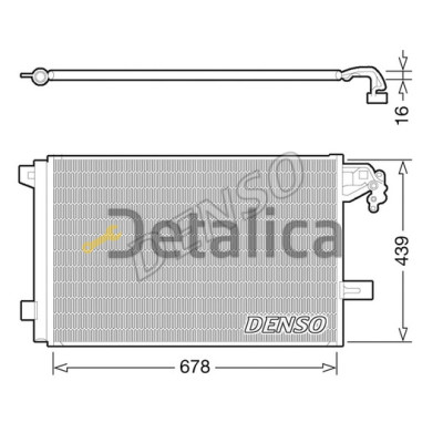 Радиатор кондиционера для Фольксваген Транспортер Т5 Denso Япония