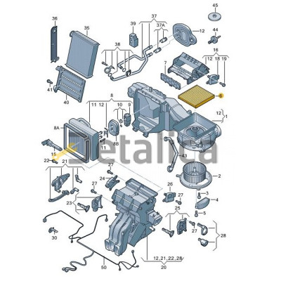 Фильтр салона для Шкода Кодиак оригинал