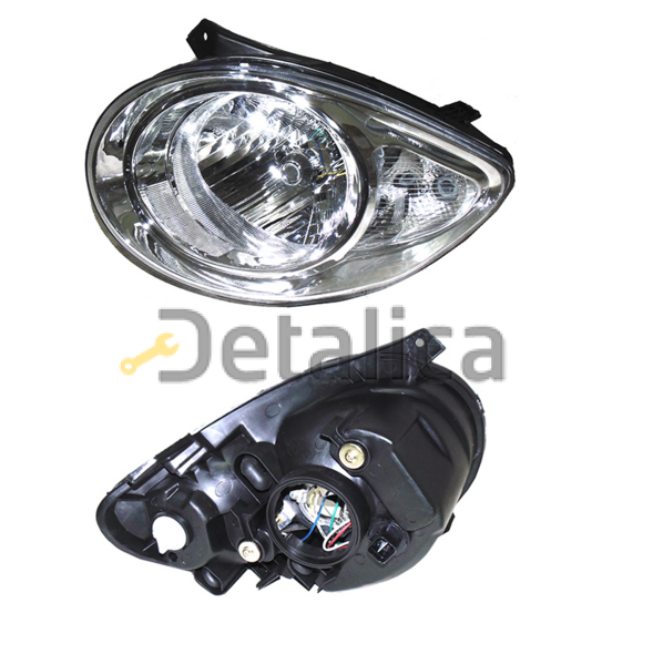 Фара левая без корректора для Киа Пиканто рестайлинг от 2008 (Depo)