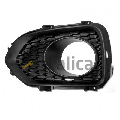 Решетка бампера передняя левая с отверстием под противотуманку для Киа Соренто 2 от 2009 (Тайвань)