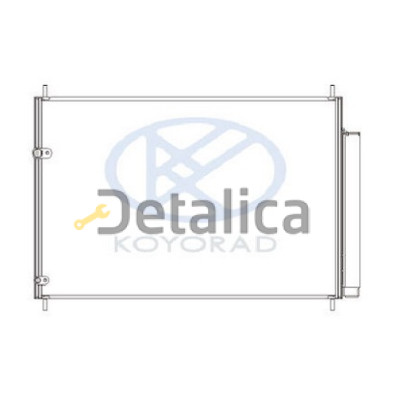 Радиатор кондиционера для Тойота Королла 150 (Koyo)