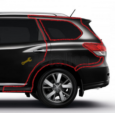 Крыло заднее левое для Ниссан Патфайндер Р52