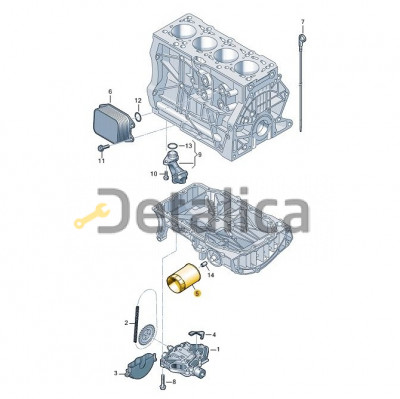 Фильтр масляный для Шкода Кодиак оригинал