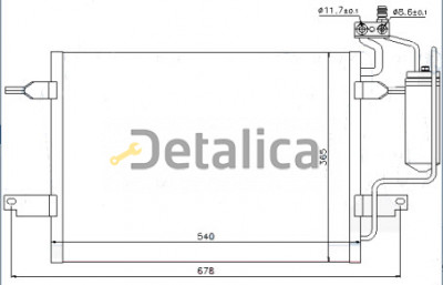 OPEL MERIVA конденсатор кондиц (бензин) 