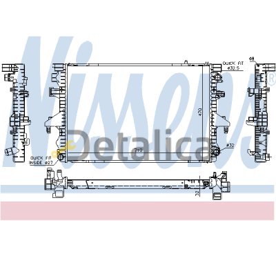 Радиатор охлаждения для Фольксваген Транспортер Т5 Nissens Дания