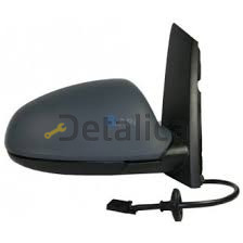 Зеркало правое электрическое с подогревом автоскладывающееся 7 контактное convex грунт для Опель Астра J от 2009