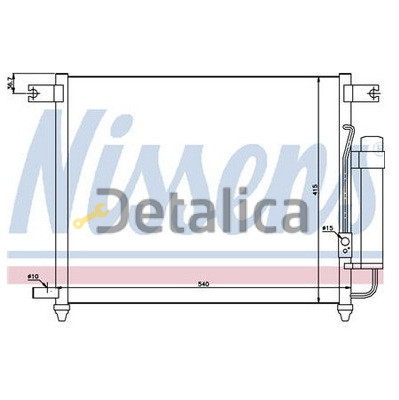 Радиатор кондиционера для Шевроле Авео Т 250