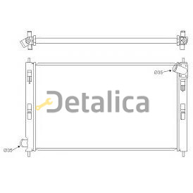Радиатор охлаждения для Митсубиси Аутлендер ХЛ/XL от 2007 Китай