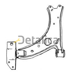 Рычаг передней подвески левый нижний для Фольксваген Кадди от 2003 (Тайвань)