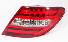 Фонарь для Мерседес W204 задний внешний правый, диод (DEPO)