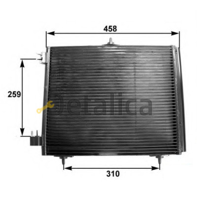 Радиатор кондиционера для Ситроен С3 от 2005 Китай