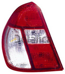 Renault CLIO (+SIMBOL) фонарь задн внешн лев (4 дв) (DEPO) красн-бел