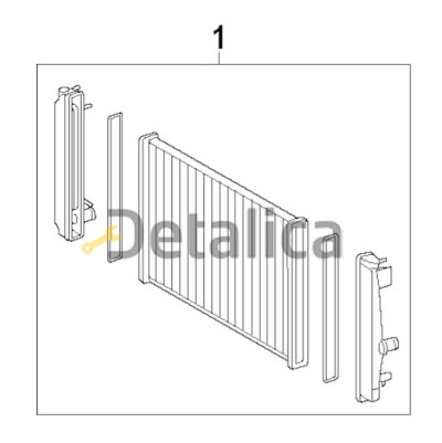 Радиатор охлаждения для Тойота Хайлендер 3.5 АТ Китай