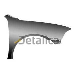 Крыло переднее правое без отв под повторитель для Шкода Октавия А5 от 2005 (Тайвань)