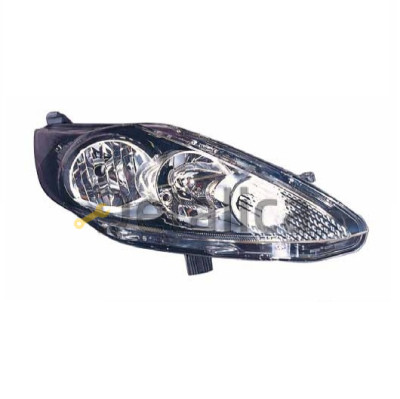 Фара правая с регулятором мотора внутри черная для Форд Фиеста