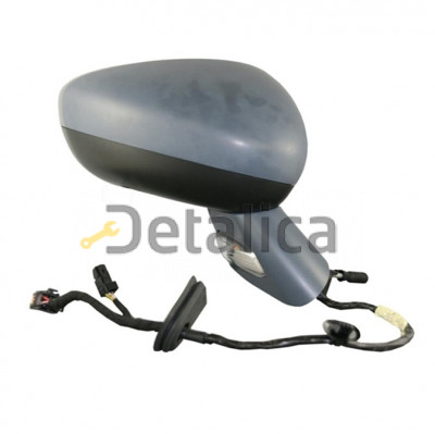 Зеркало правое электрическое с подогревом указатель поворота с датчиком температуры 9 конт convex грунт для Ситроен С5