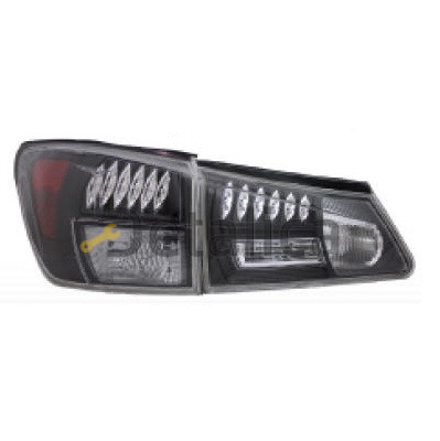 Фонарь задний внешний+внутренний левый+правый комплект тюнинг с диод  EAGLE EYES прозрачный внутри черный-хром для лексус IS200/300 от 2006-2009