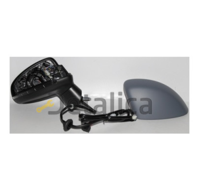 Зеркало правое электрическое с подогревом автоскладывание ук поворота 8 конт грунт для Ауди А1 от 2010 (Тайвань) convex