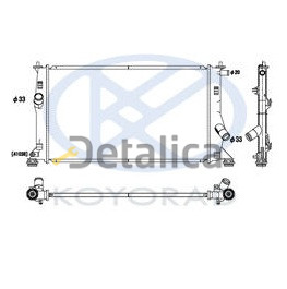 Радиатор охлаждения для Мазда 5 автомат Koyo Япония