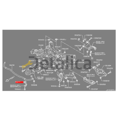 Втулка стабилизатора задняя для Ниссан Патфайндер Р52 оригинал