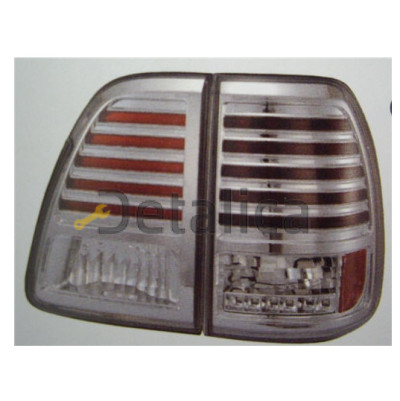 Фонари задние тюнинг-комплект 4 шт с диод прозрачные SONAR внутри хром для Тойота Ленд Крузер 100 от 1998