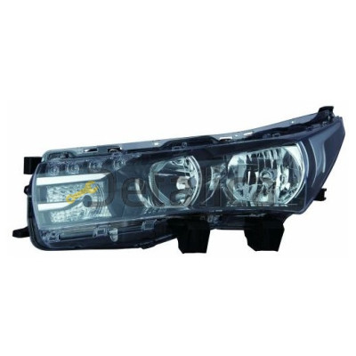 Фара левая под корректор с диод внутри черная для Тойота Королла Е180 от 2013 (Depo)