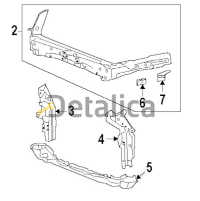 Суппорт радиатора для хонда аккорд кросстур от 2010