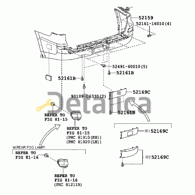 Фонарь задний внешний правый оригинал для лексус LX570 от 2012